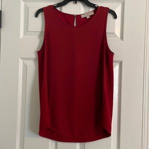 Women’s Loft sleeveless dark red blouse. Size small.